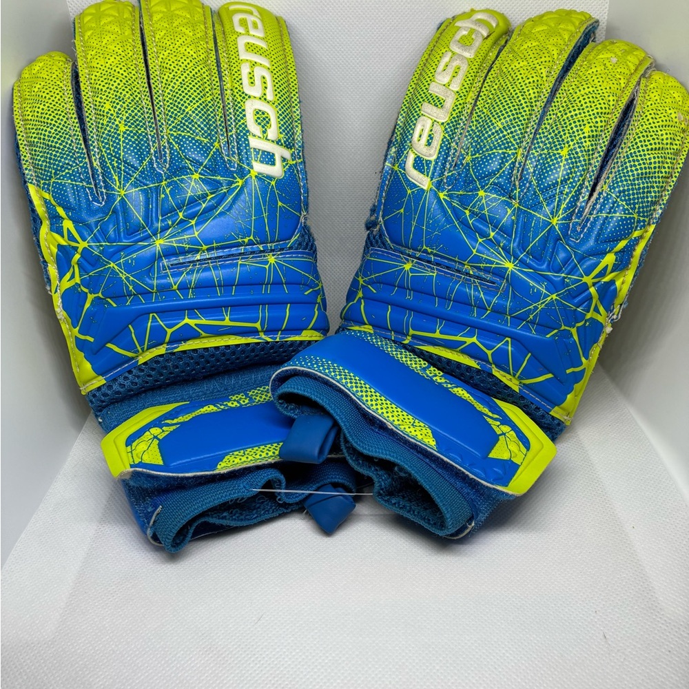 Reusch Soccer Goalie Gloves Fit Control SG Extra Finger Support SZ 7